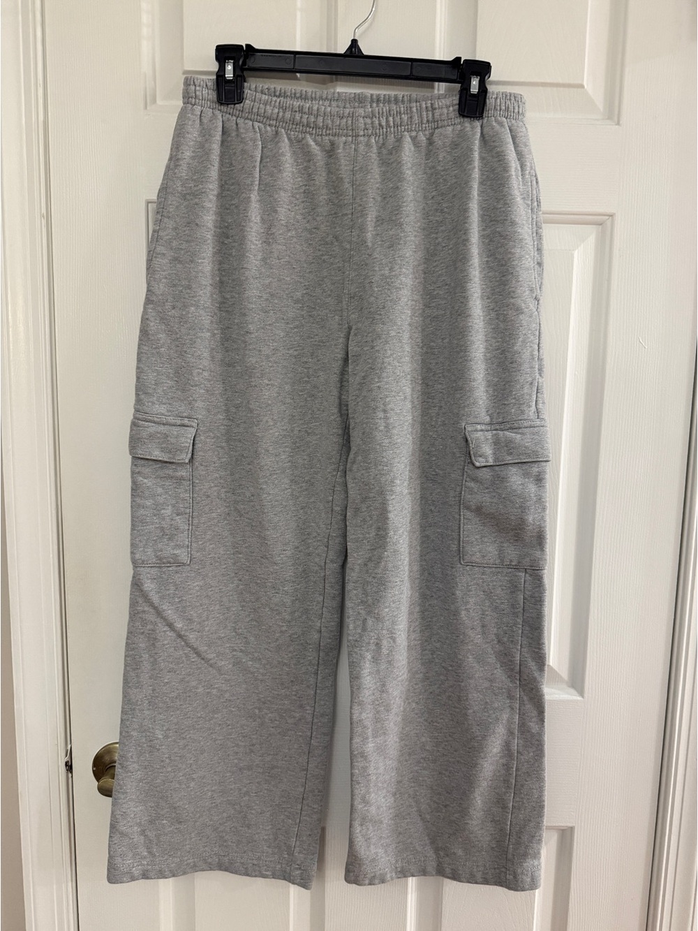 Brandy Melville Gray Cargo Joggers with Elastic Waist